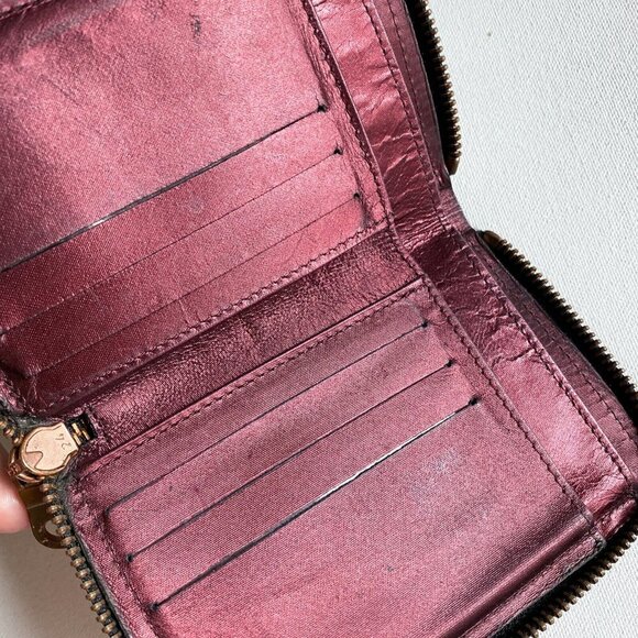 Vintage Jean Paul Goulthier Croc Skin Embossed Brown Zip Around Square Wallet - Picture 6 of 11